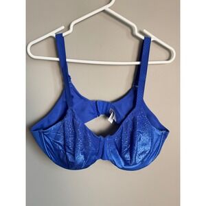 Wacoal Underwire Bra Royal Blue Lingerie Intimates Minimalist 42D Not Padded
